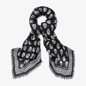 Alexander McQueen Skull Silk Scarf